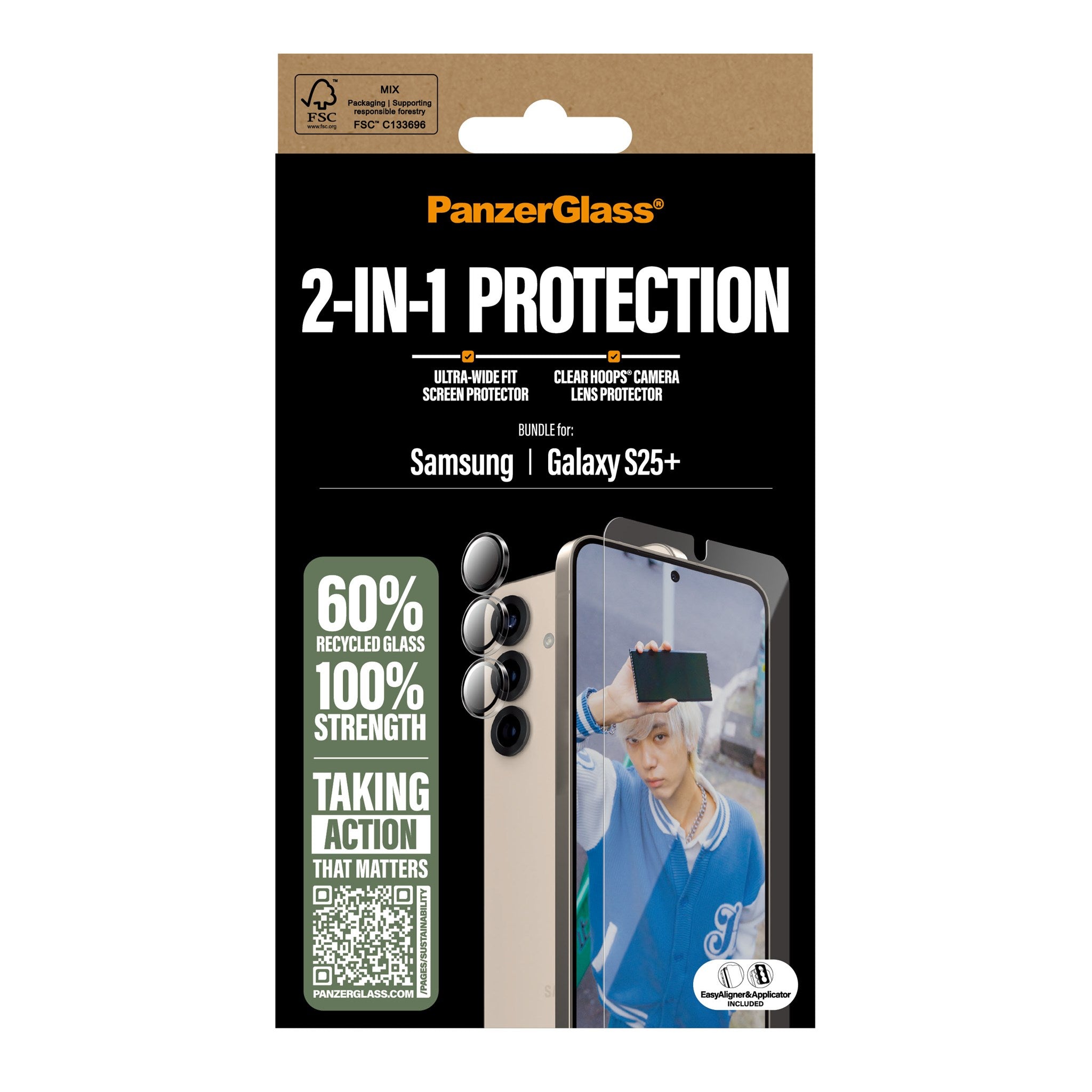 PanzerGlass® 2-in-1 Protection Bundle Samsung Galaxy S25+